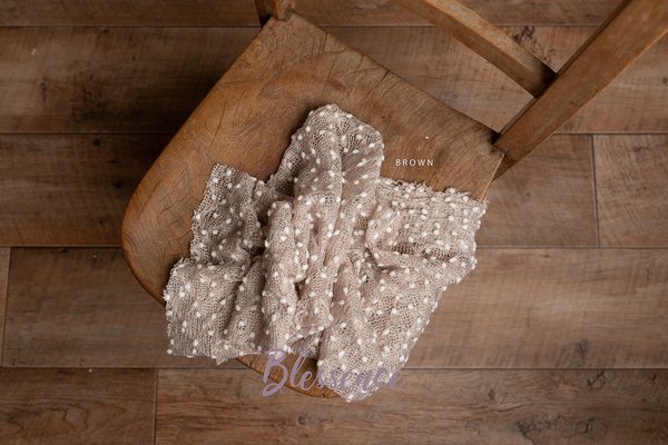Lacey Knit bobble Wrap/Layer