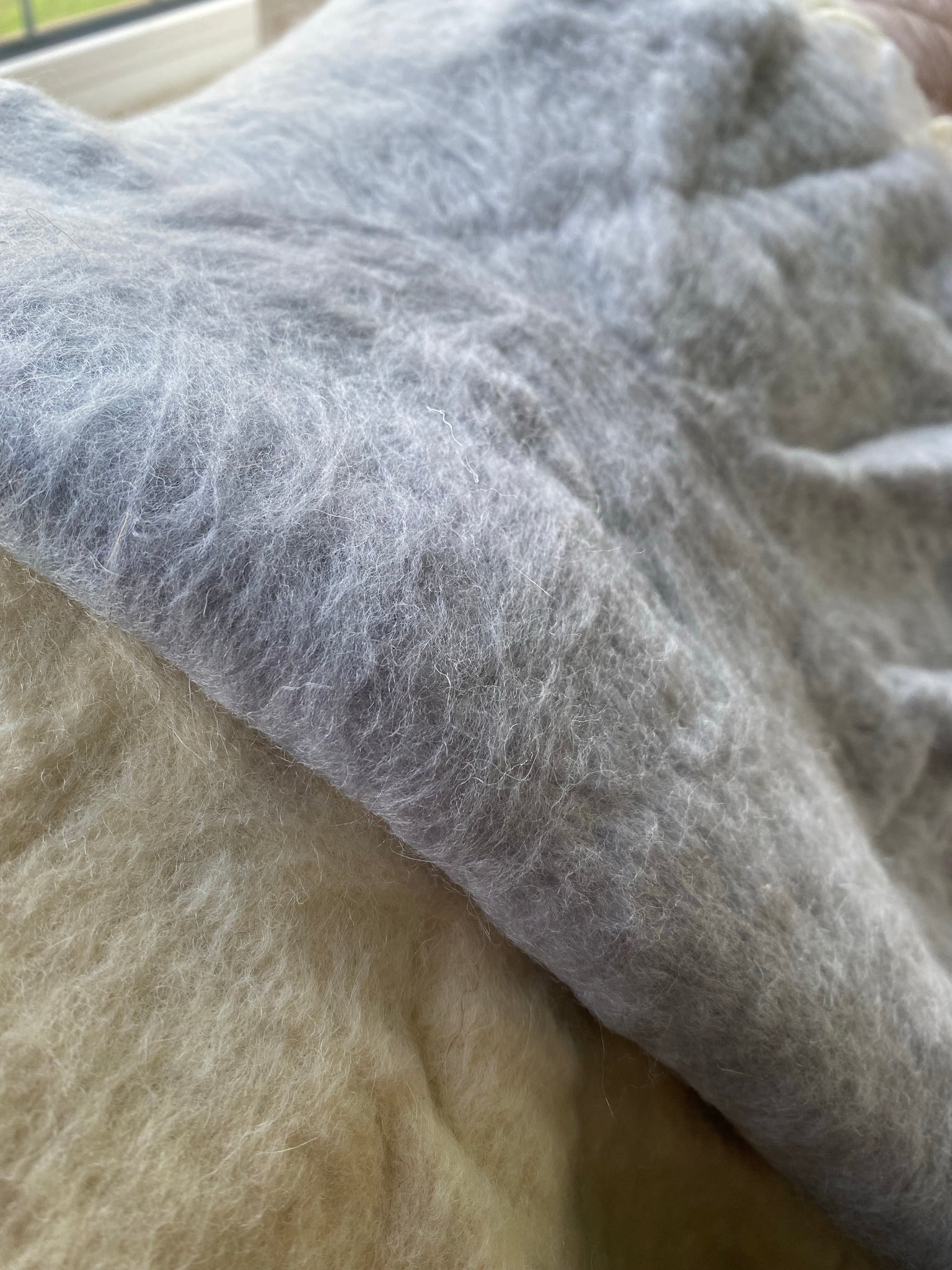 Merino Wool Fluff - Grey